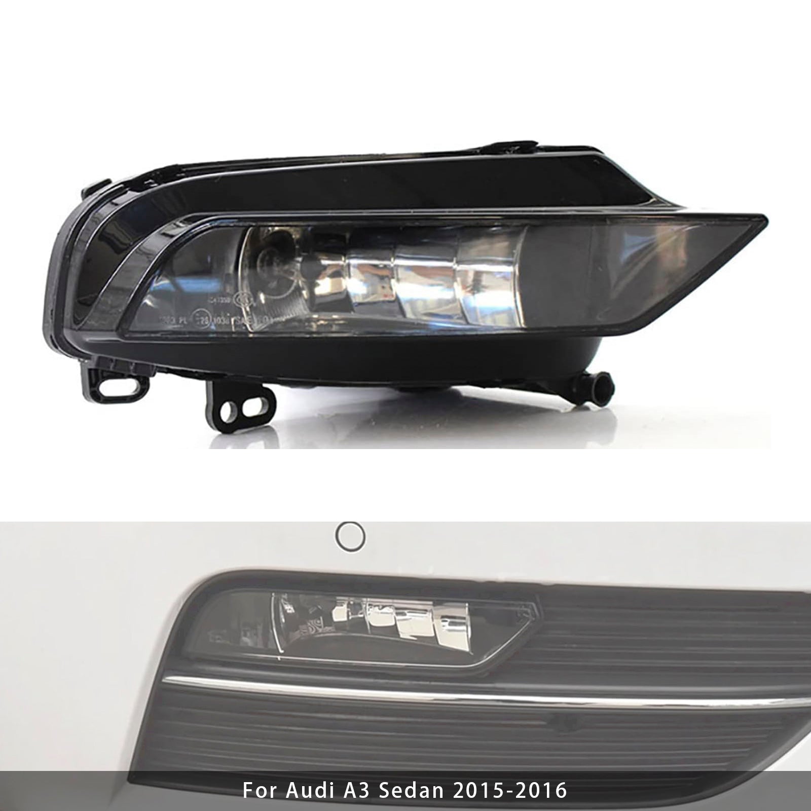 2015-2016 Audi A3 Saloon 1 Pcs Front Right Fog Light Lamps With Bulbs 8V0941700B