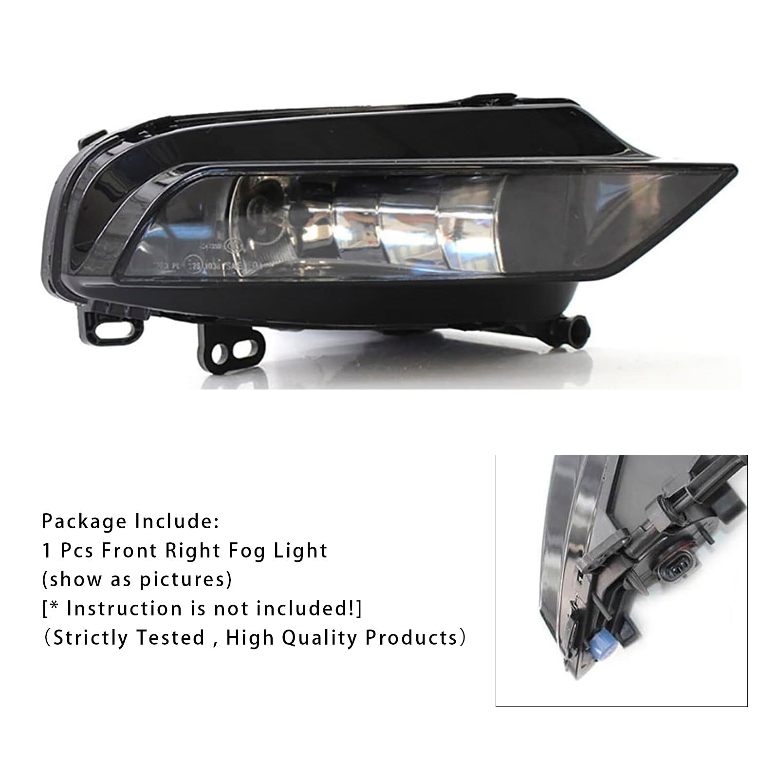 2015-2016 Audi A3 Saloon 1 Pcs Front Right Fog Light Lamps With Bulbs 8V0941700B