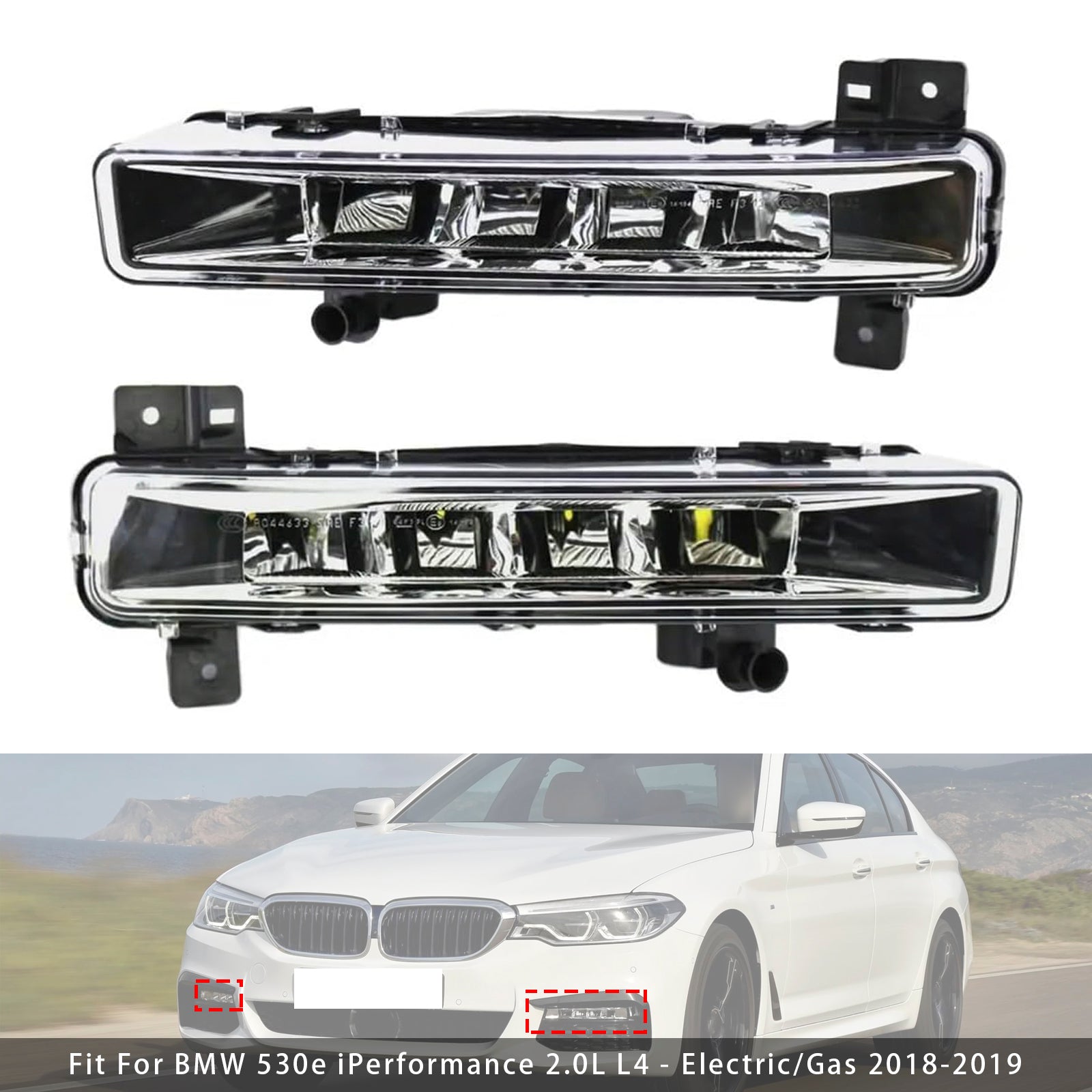 2009-2015 BMW X1 E84 Pair Front Fog Light Without Bulb 63172993526