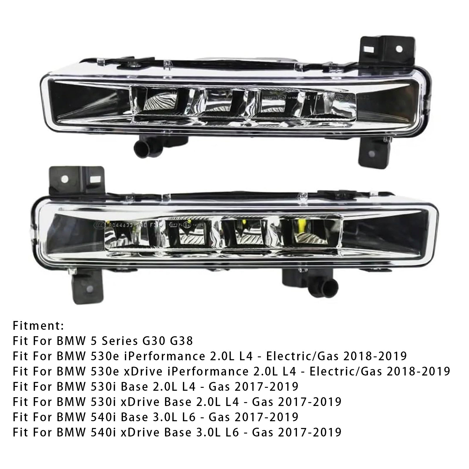 2009-2015 BMW X1 E84 Pair Front Fog Light Without Bulb 63172993526