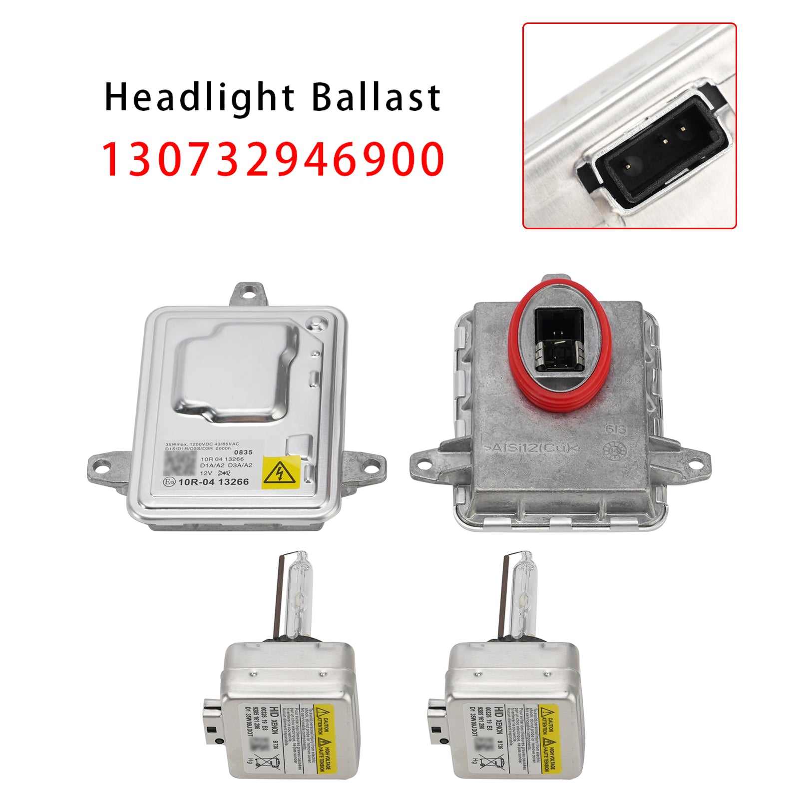 Xenon Ballast HID Control Unit+ D3S Bulbs Kit For 2017-2019 Jeep Compass