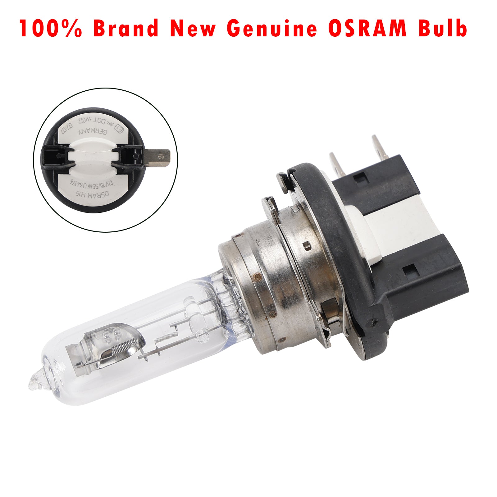 Genuine OSRAM H15 3200K Headlight Bulb lamp light DRL High beam 64176 Generic