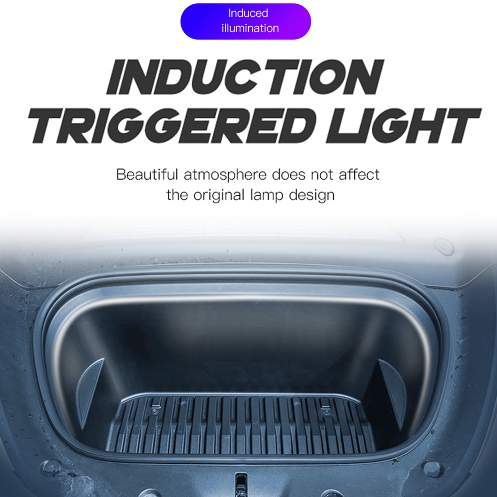 Front Trunk Ambient Atmosphere LED Light Strip White For Tesla Model 3/Y
