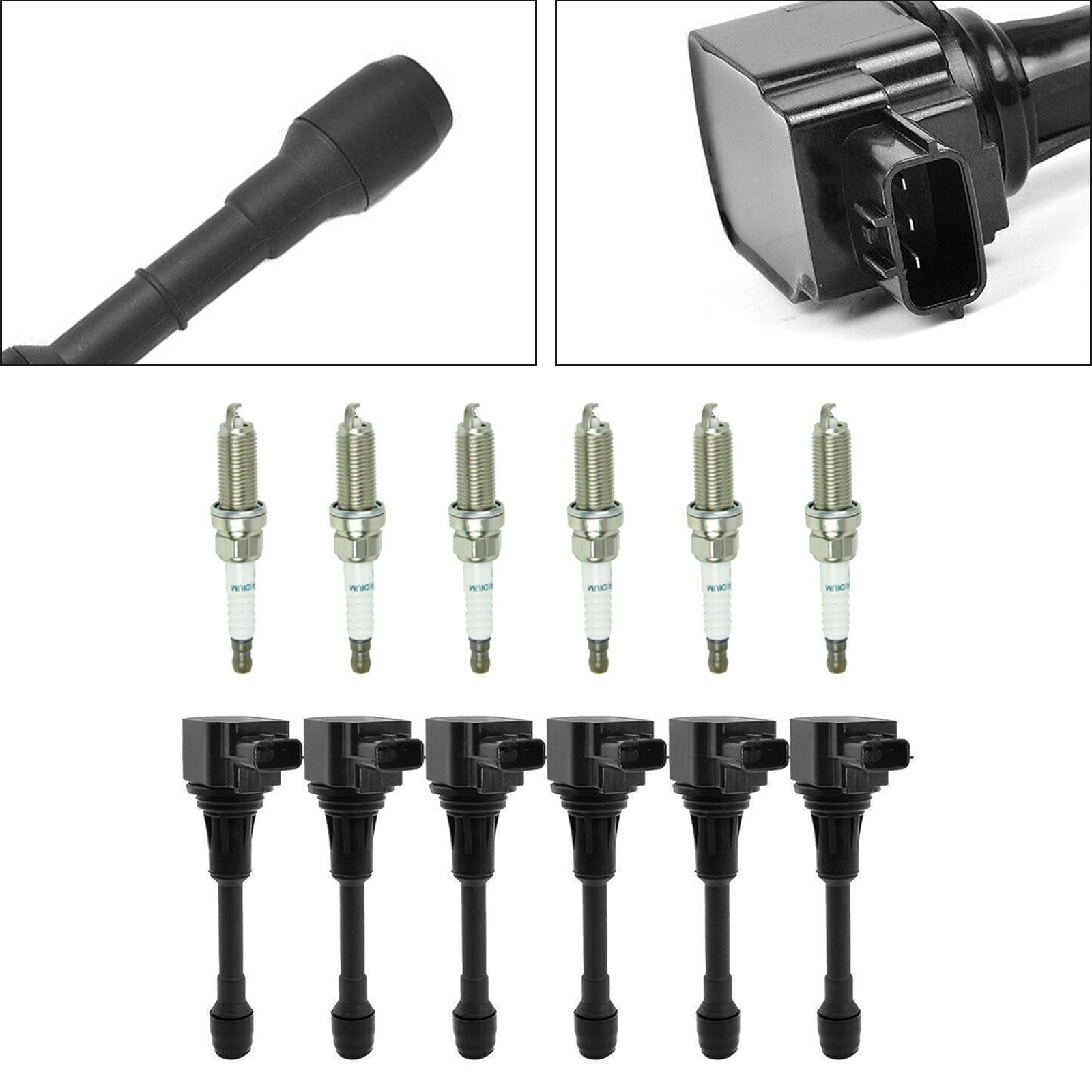 인피니티 G25 닛산 맥시마 3.5 V6 09-19 6 점화 코일+6 점화 플러그 UF550 페덱스 익스프레스