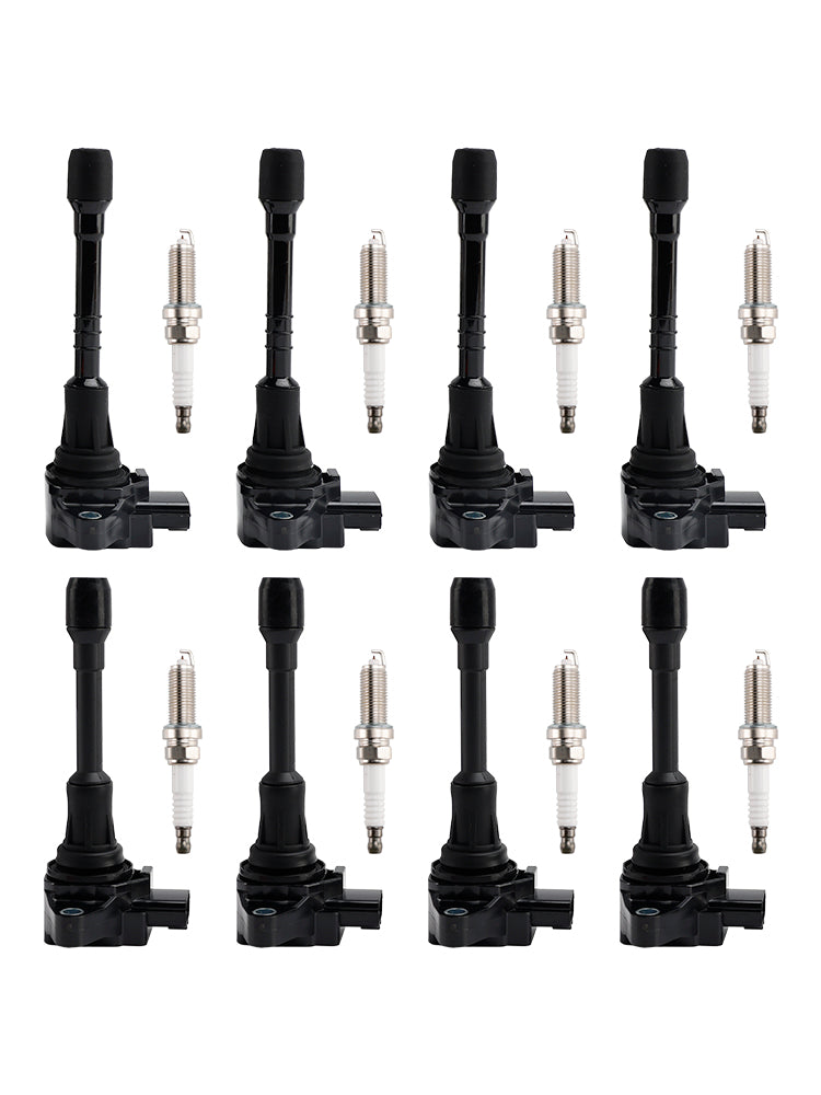 2017-2019 Nissan Armada V8 5.6L Front Bank 8X Ignition Coil & Spark Plug Kit UF650