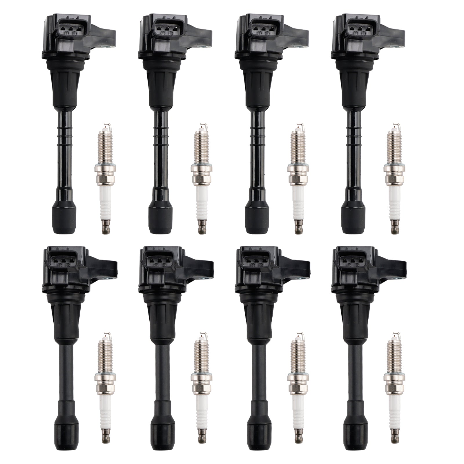 2017-2019 Nissan Armada V8 5.6L Front Bank 8X Ignition Coil & Spark Plug Kit UF650