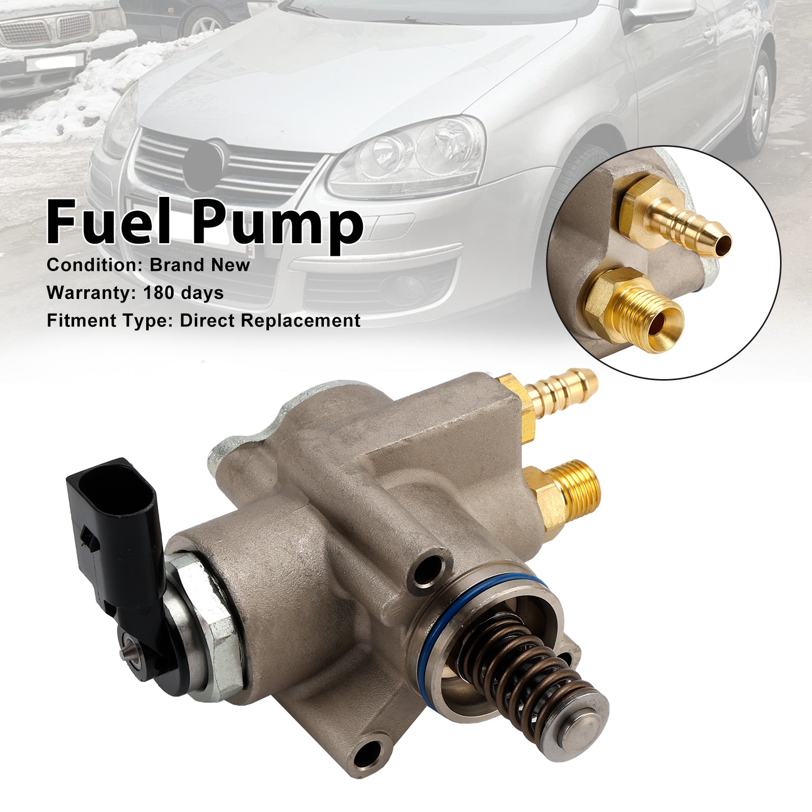 07/2006-10/2010 VW JETTA I Saloon (1K2) 1.4 TSI High Pressure Fuel Pump 03C127025T HFS853A04