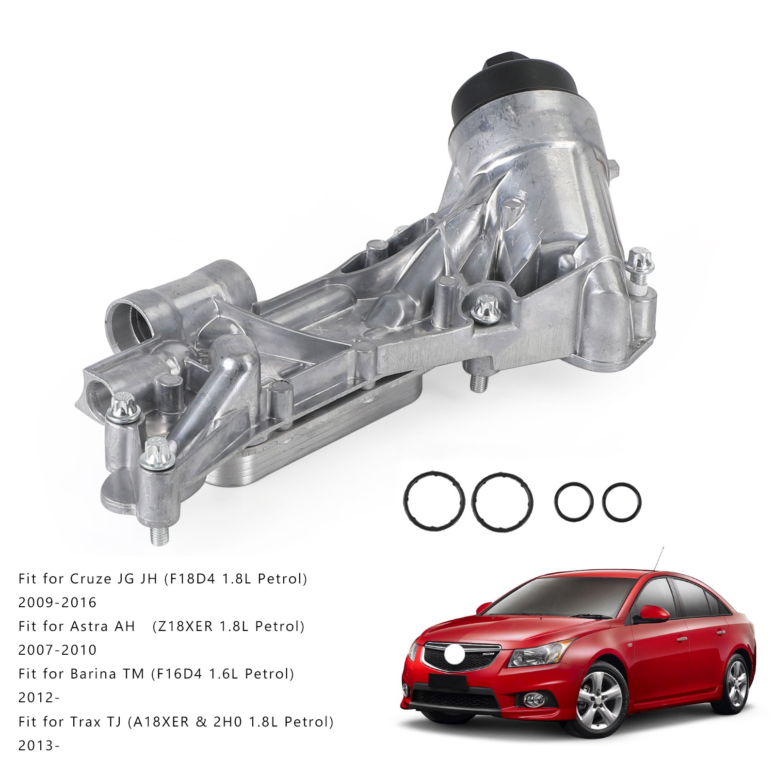 2007-2010 Astra AH (Z18XER 1.8L Petrol) Oil Cooler Assembly w/Filter 25199751 93186324