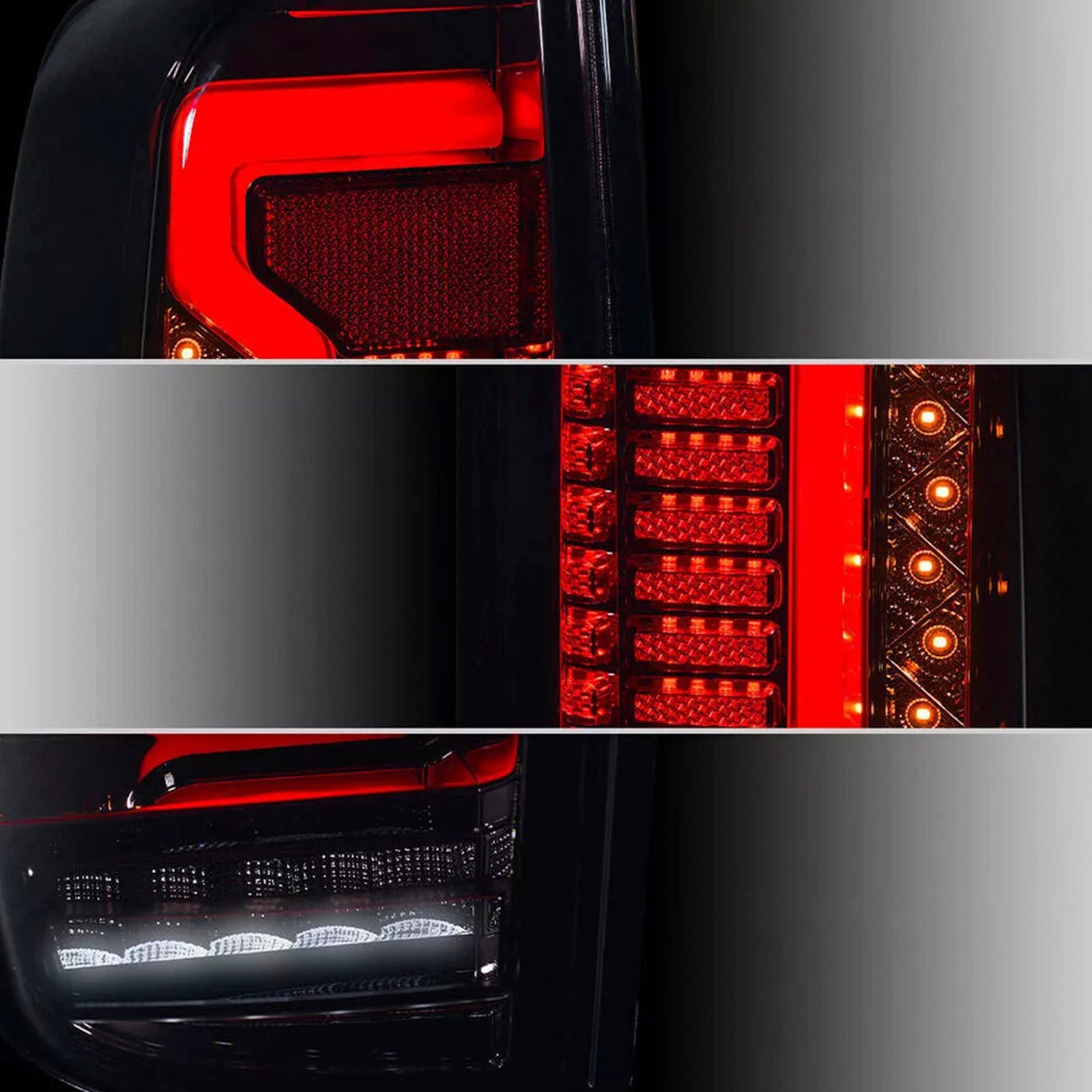 2005-2012 Nissan Navara D40 Frontier Rear LED Tail Light Lamp Pair Smoke