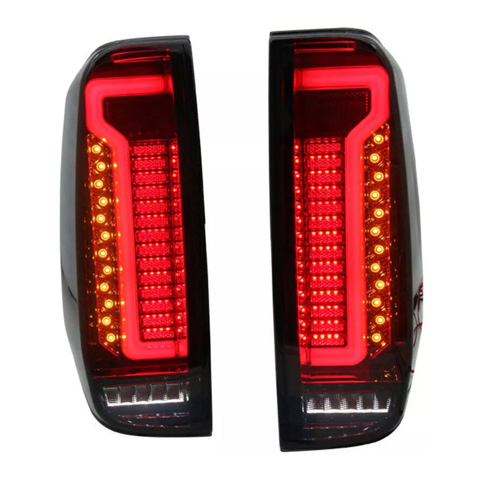 2005-2012 Nissan Navara D40 Frontier Rear LED Tail Light Lamp Pair Smoke
