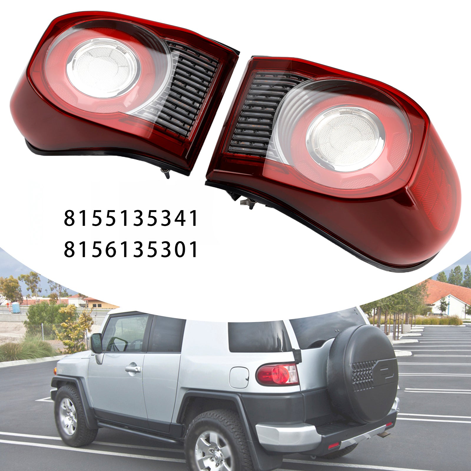 2007 FJ Cruiser TRD Special Edition Left & Right Tail Light LED 8155135341 8156135301 TO2800169