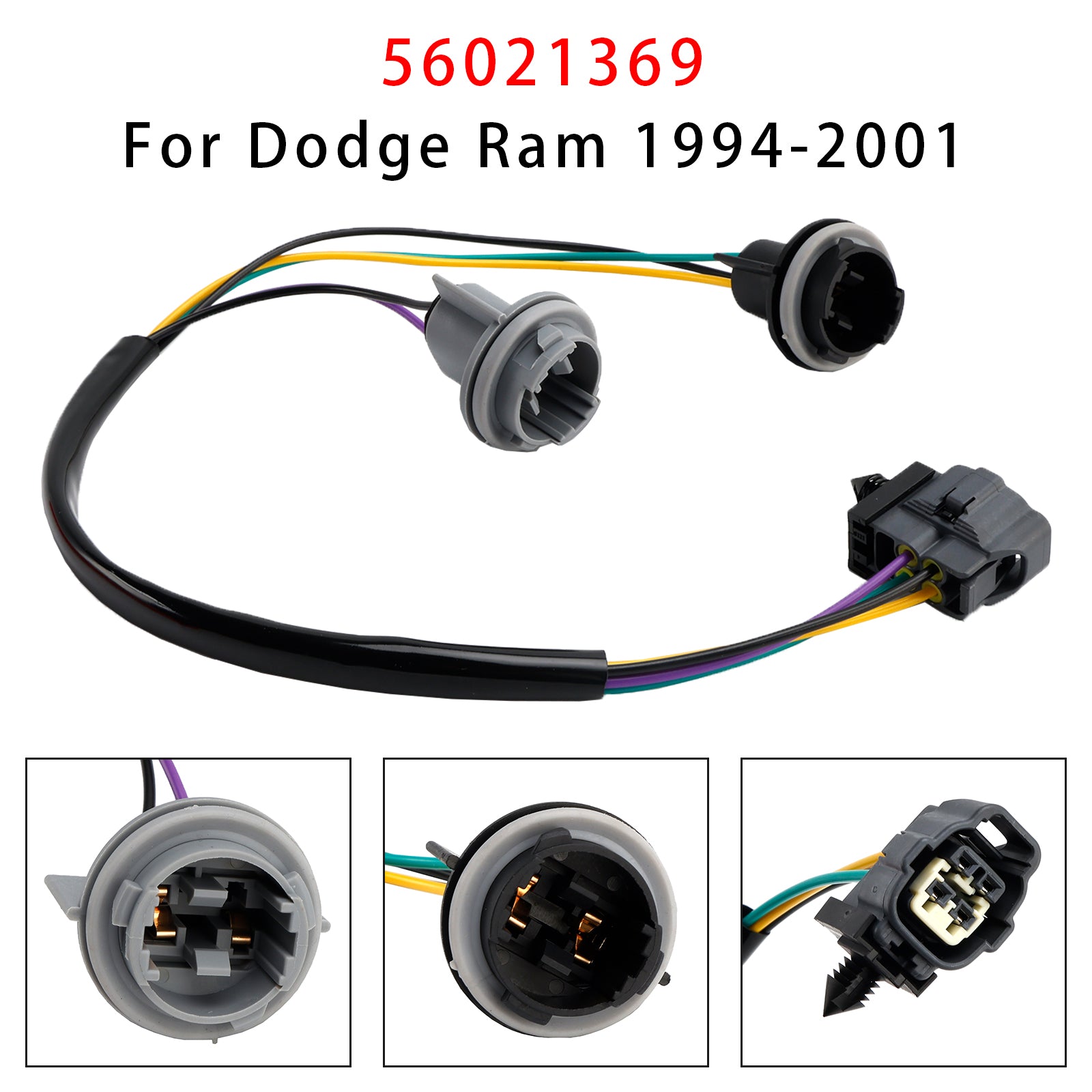 1994-2001 Dodge Ram Rear Tail Light Lamp Wiring Harness 56021369
