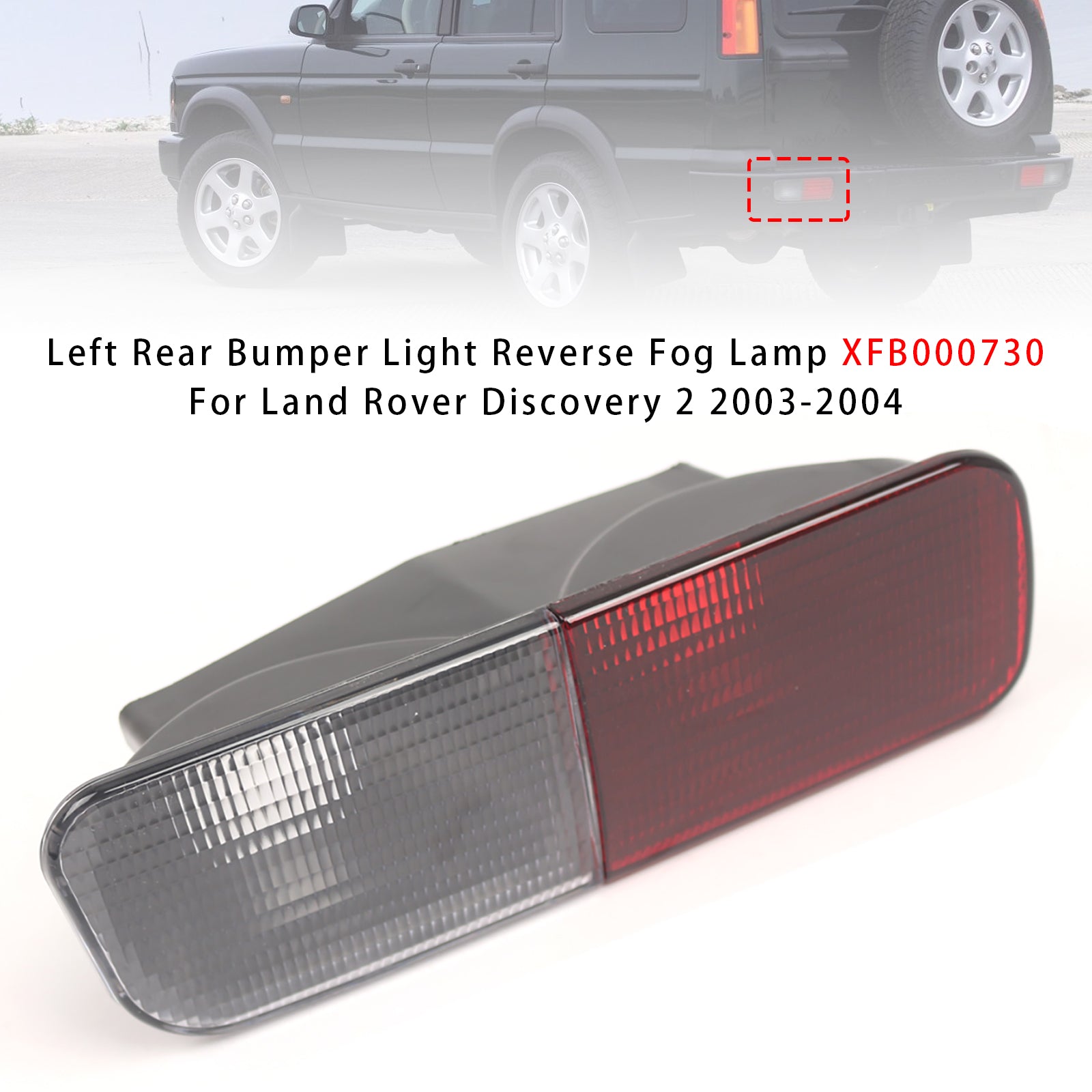 2003-2004 Land Rover Discovery 2 Left Rear Bumper Light Reverse Fog Lamp