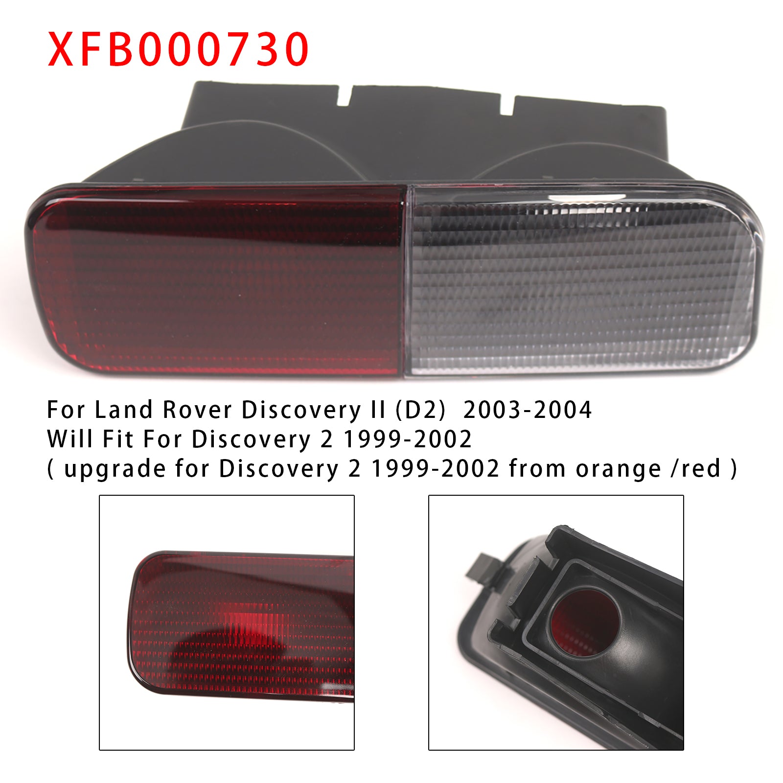 2003-2004 Land Rover Discovery 2 Left Rear Bumper Light Reverse Fog Lamp