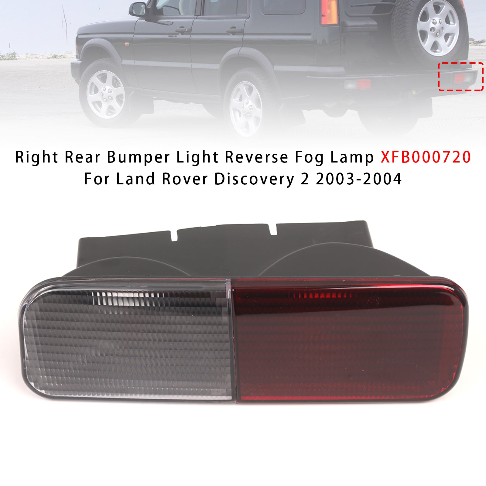 2003-2004 Land Rover Discovery 2 Right Rear Bumper Light Reverse Fog Lamp