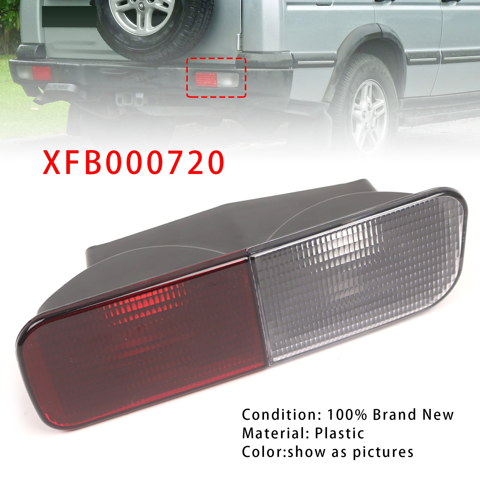 2003-2004 Land Rover Discovery 2 Right Rear Bumper Light Reverse Fog Lamp