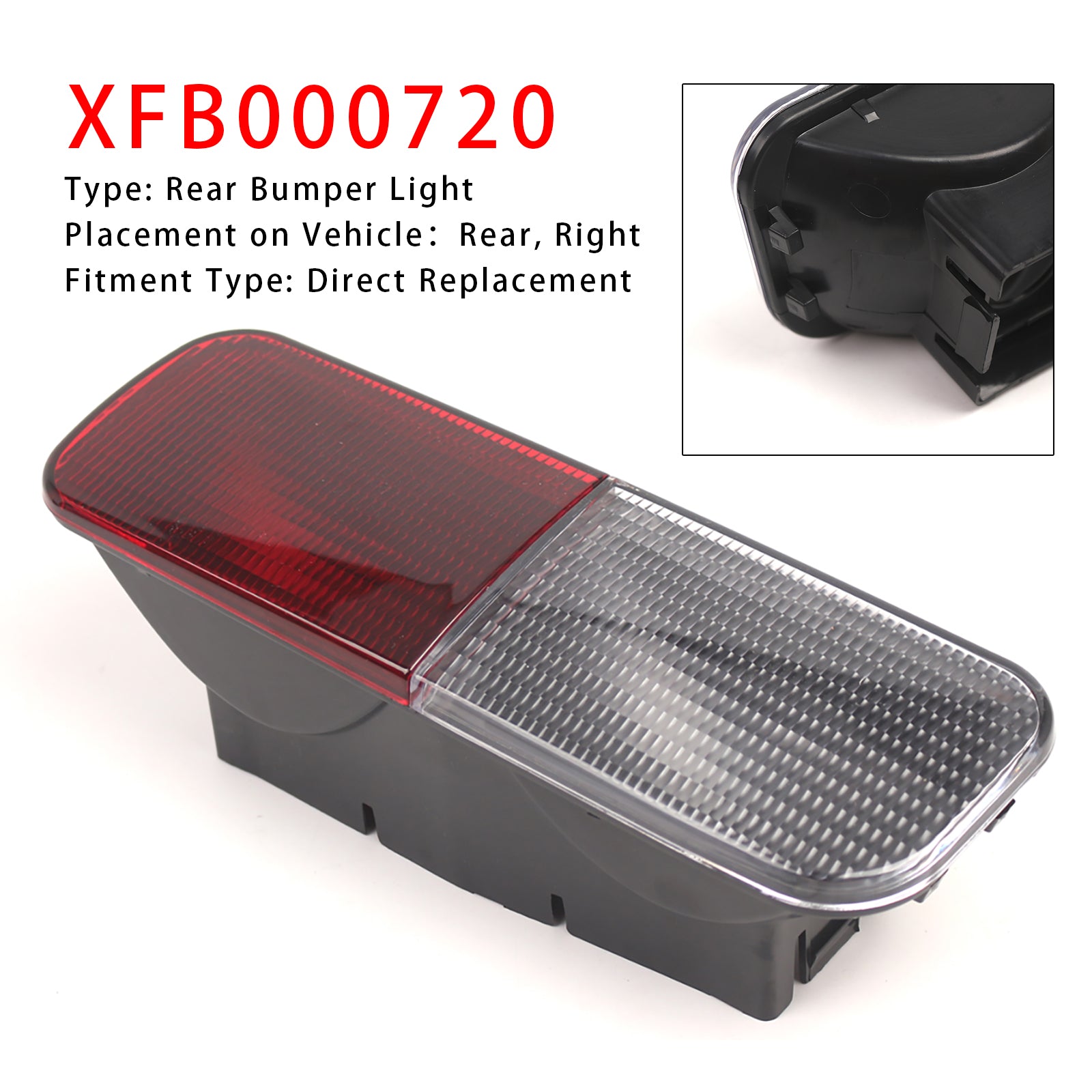 2003-2004 Land Rover Discovery 2 Right Rear Bumper Light Reverse Fog Lamp