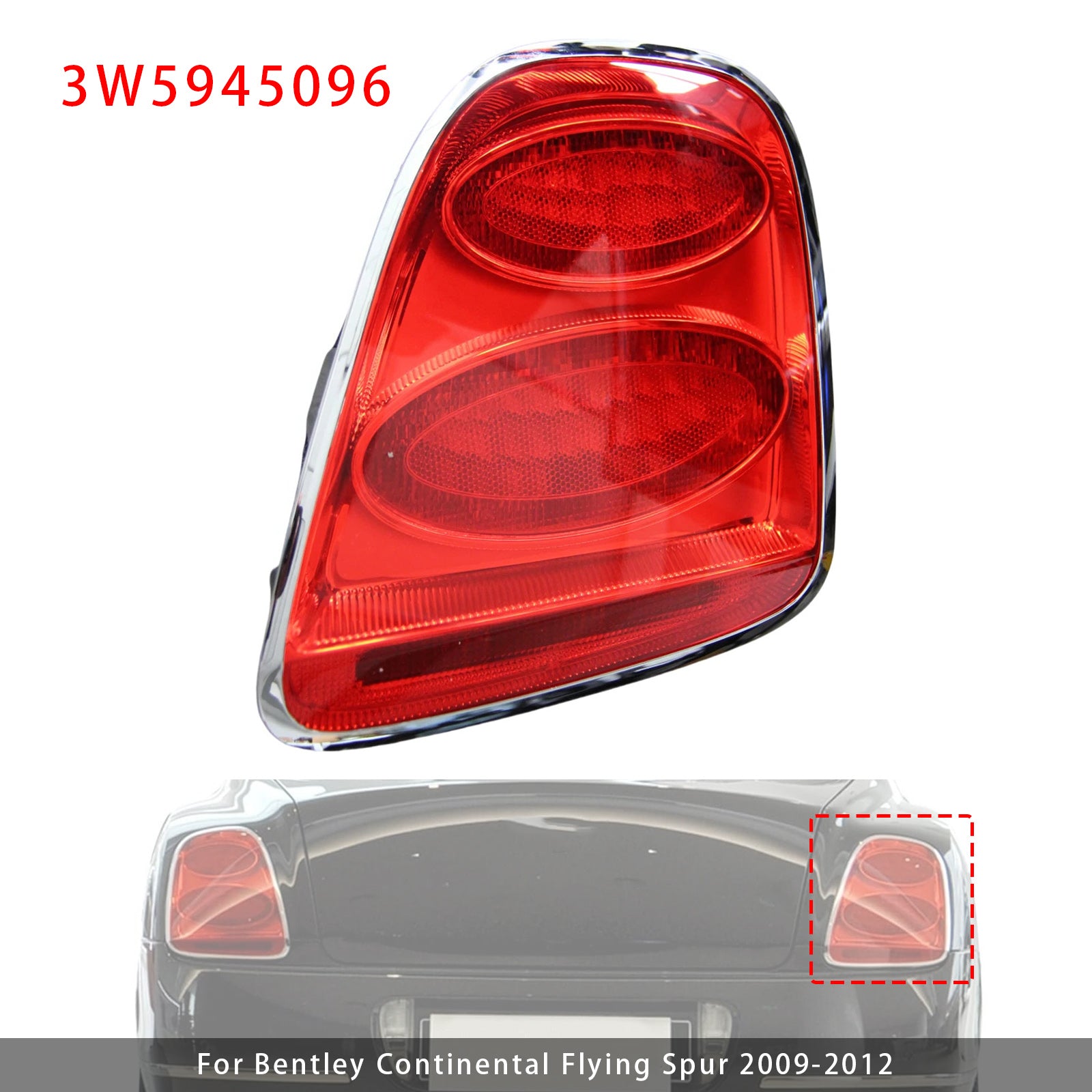 Right Tail Light For Bentley Continental Flying Spur 2009-2012