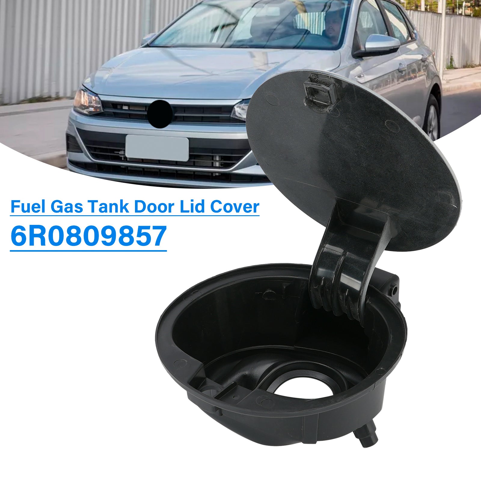 Gas Fuel Tank Lid Door Lid Flap Cover Cap 6R0809857 For VW Polo 2011-2019