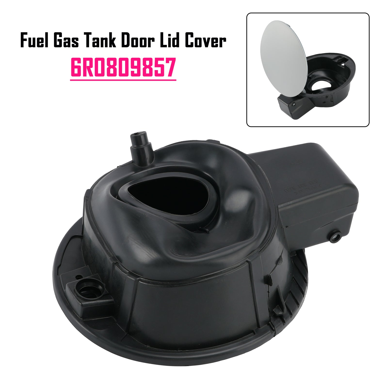 Gas Fuel Tank Lid Door Lid Flap Cover Cap 6R0809857 For VW Polo 2011-2019