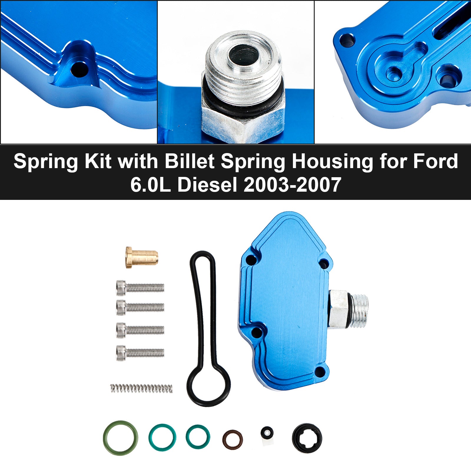 Ford 6.0L Diesel 2003-2007 Spring Kit with Billet Spring Housing