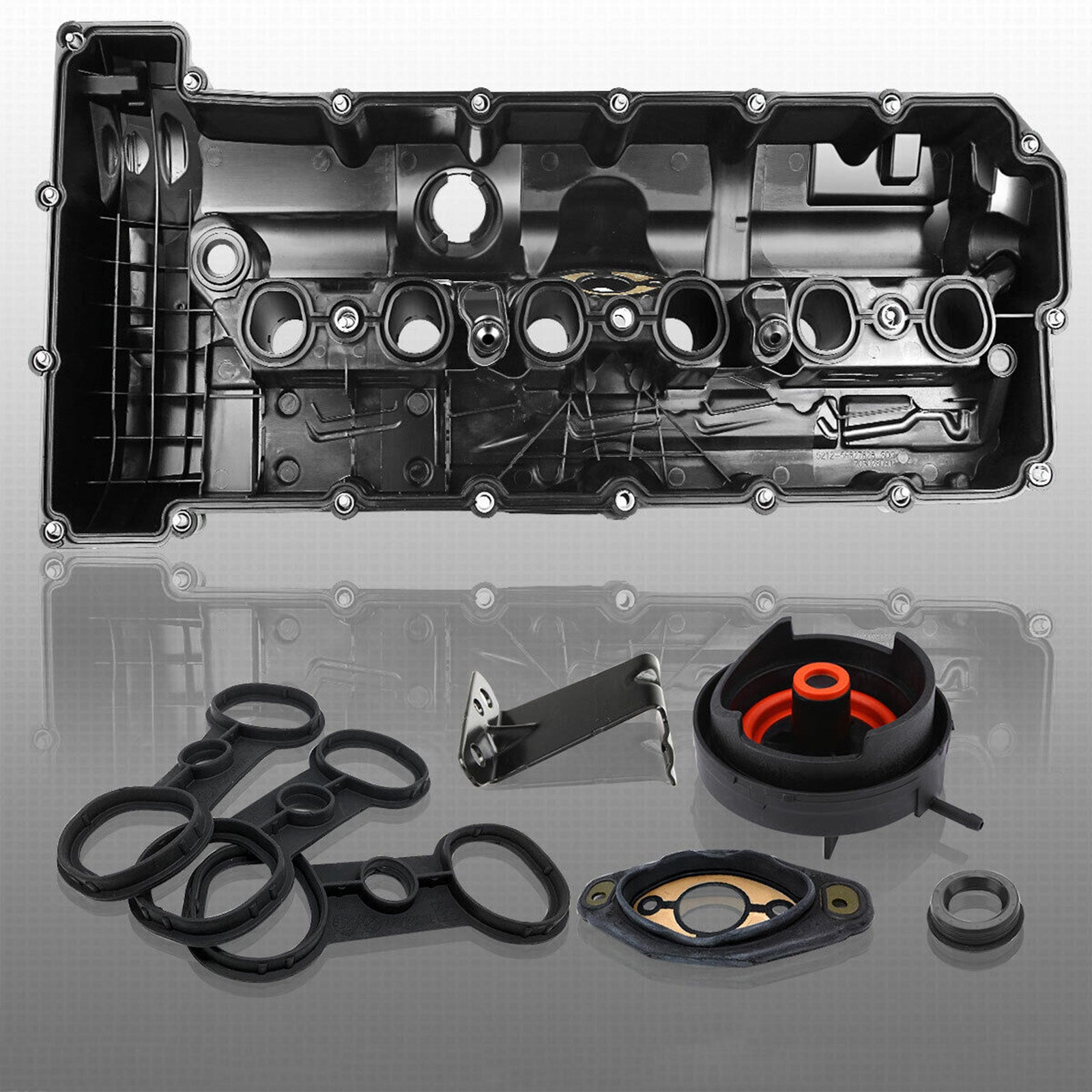 11127552281 URO011833 264-935 Valve Cover w/ Gasket Bolts BMW 528xi 2008 L6 3.0L