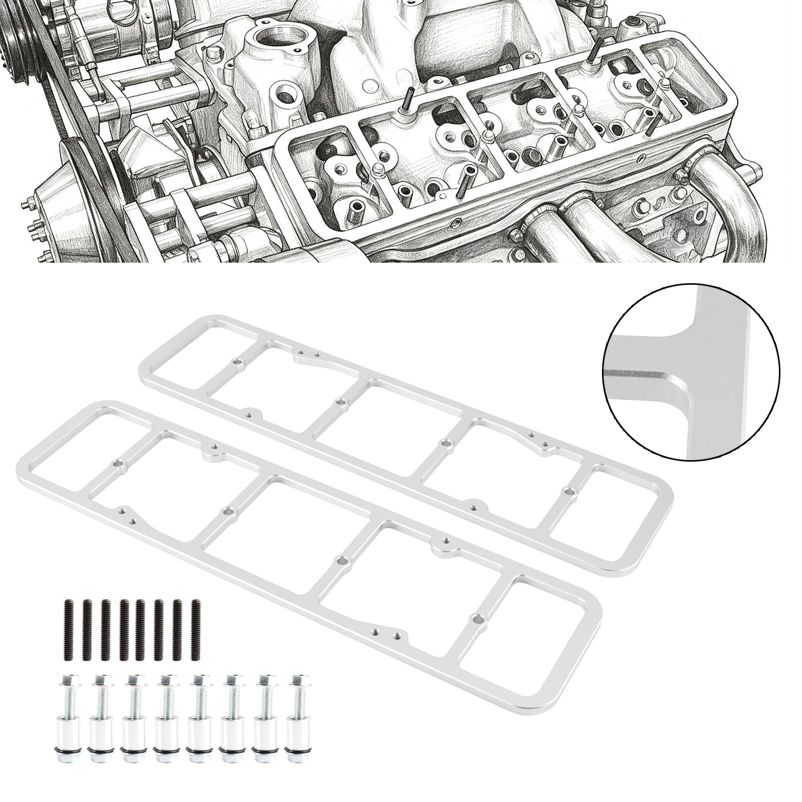 Valve Cover Adapter 55-86 Perimeter to 87-02 Center Bolt Head 350 327 551542