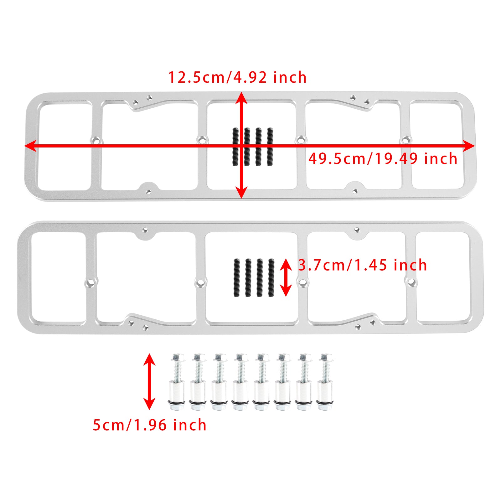 Valve Cover Adapter Compatible with all 1955-1986 perimeter bolt valve covers onto 1987 and newer SBC engines 551542