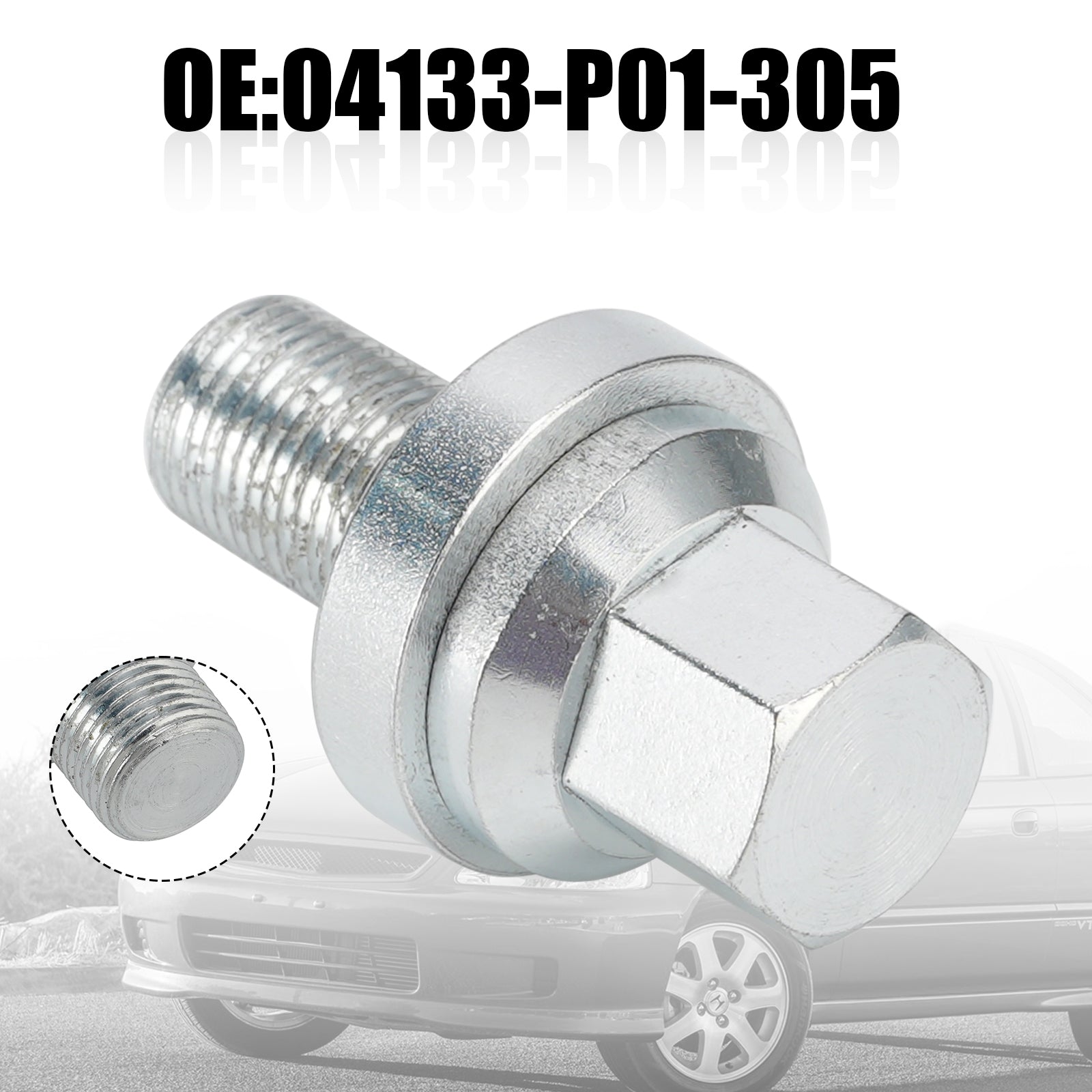 1988-1991 Honda CRX 04133-P01-305 Crank Pulley Bolt D16Z6 D16 D15 D16Y8 D Series