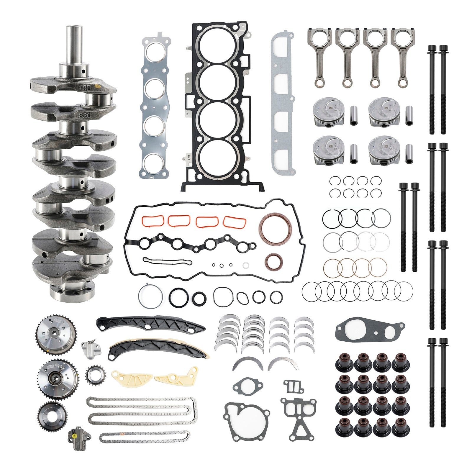 2015-2018 Hyundai Tucson (TL) G4KH 2.0T Engine Rebuild Kit w/ Crankshaft Con Rods Timing Kit