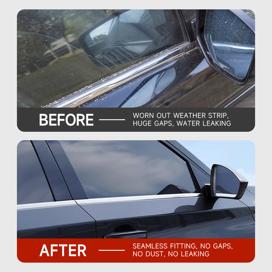 4x Car Window Moulding Trim Weatherstrips Seal For 2007-2011 Honda CR-V CRV