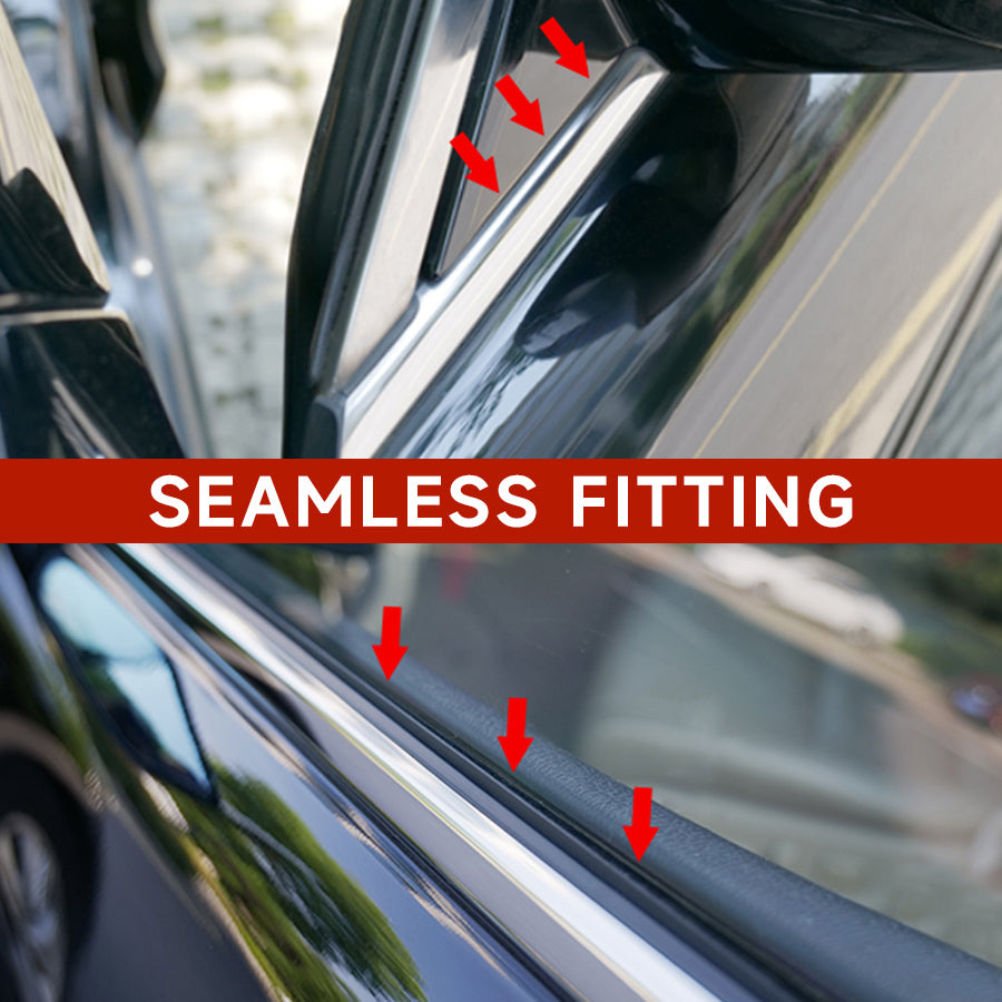 4x Car Window Moulding Trim Weatherstrips Seal For 2007-2011 Honda CR-V CRV