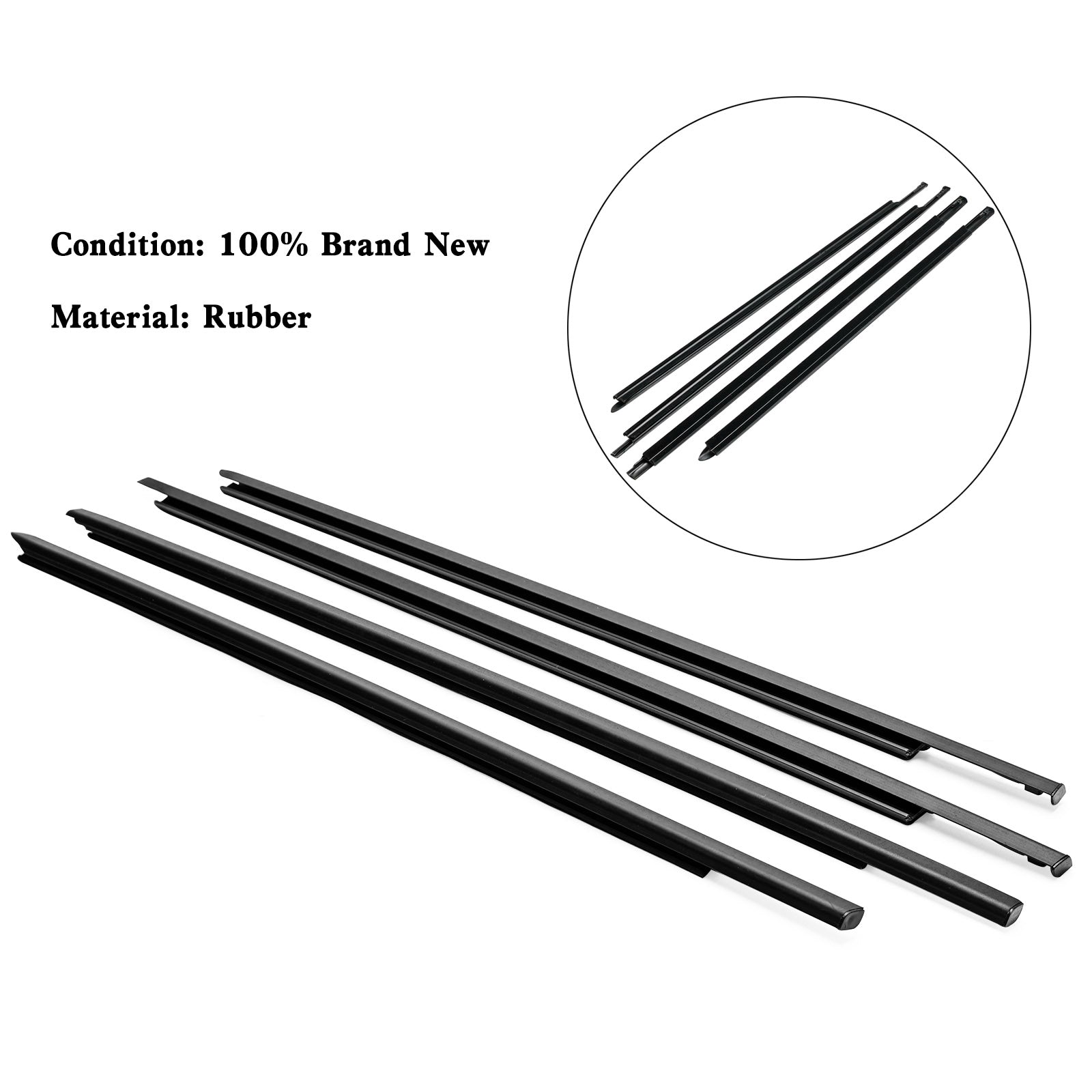 Weatherstrip Window Seal Belt For Dodge Ram 1500 2500 3500 4500 5500 2009-2021