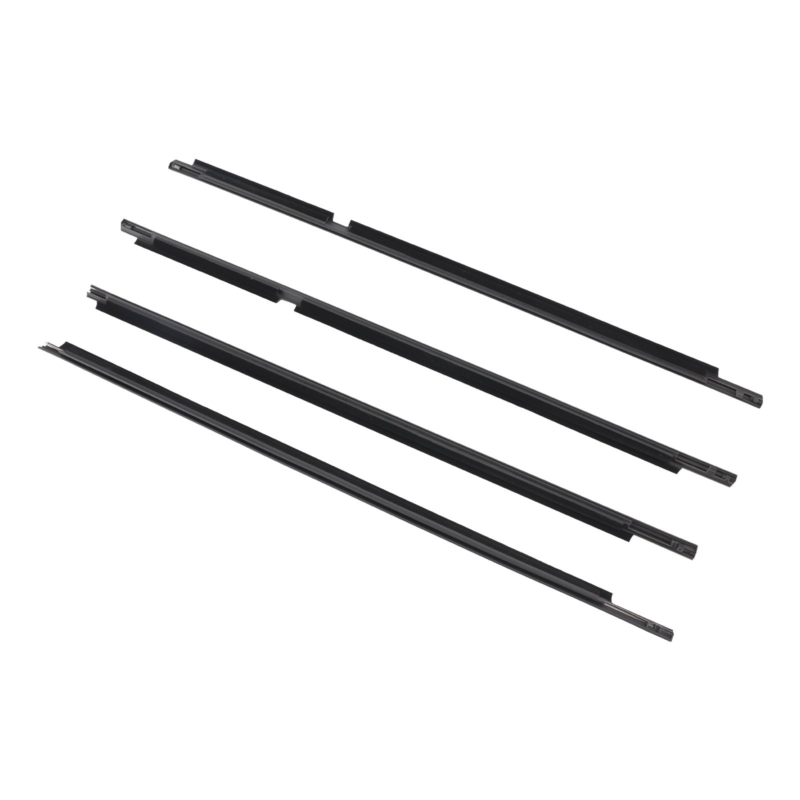 1998-2007 Toyota Land Cruiser LC100 4PCS Door Glass Belt Outer Molding Weatherstrip