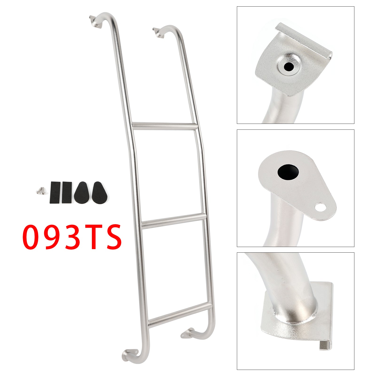 093TS Stainless Steel 3-Step Van Ladder For Ford Transit Low Roof Vans 2014-2026