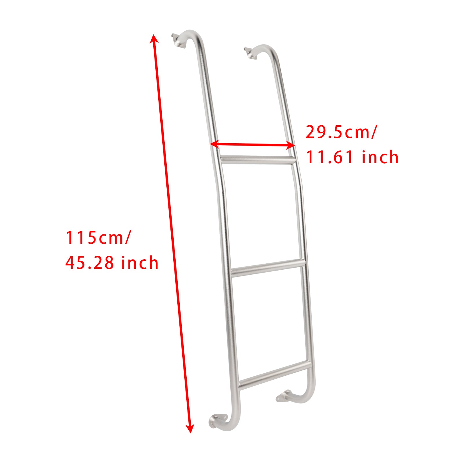 093TS Stainless Steel 3-Step Van Ladder For Ford Transit Low Roof Vans 2014-2026