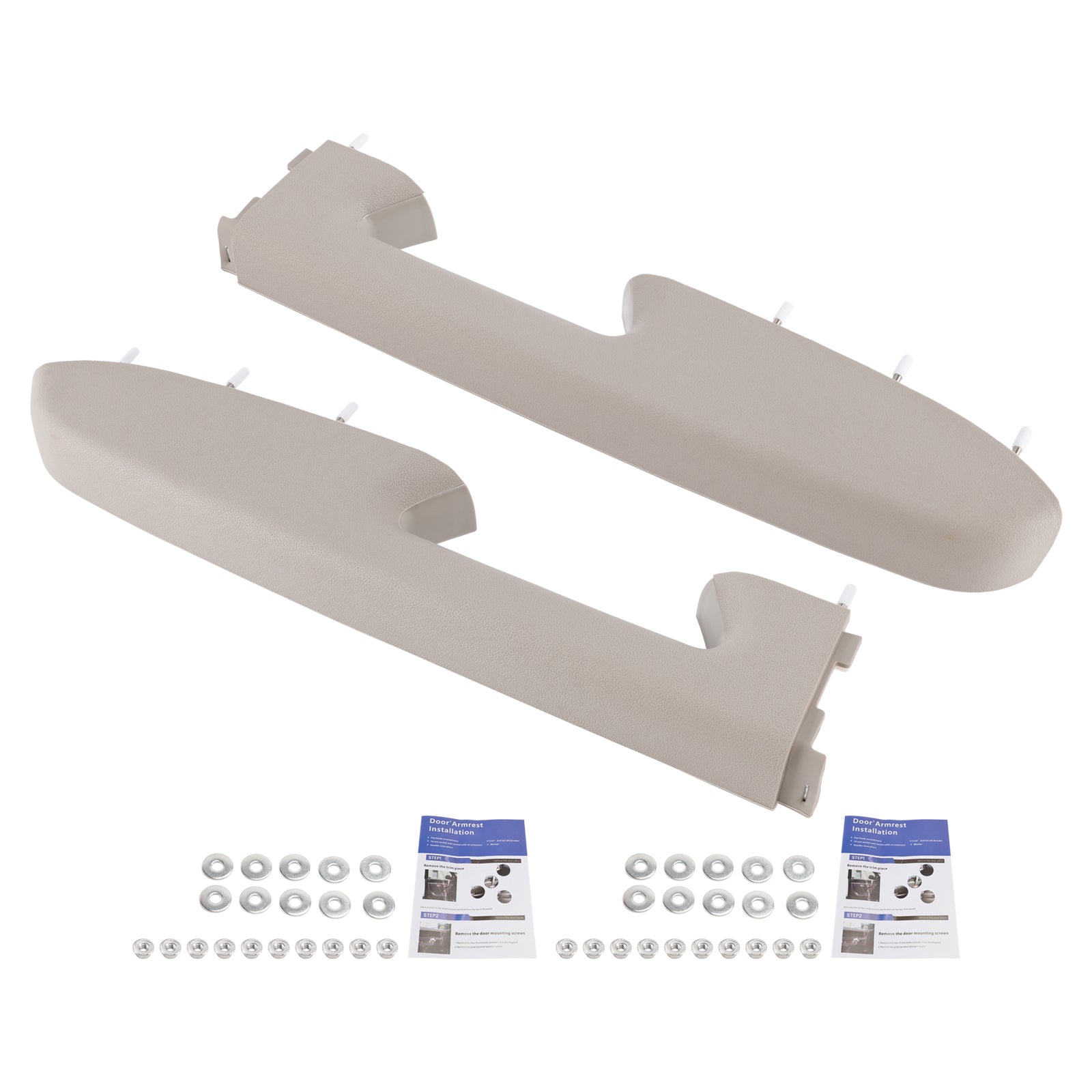 Front Armrest Repair Kit Fit For Chevy Silverado 1500 2500HD 3500HD 10-2014 Gray