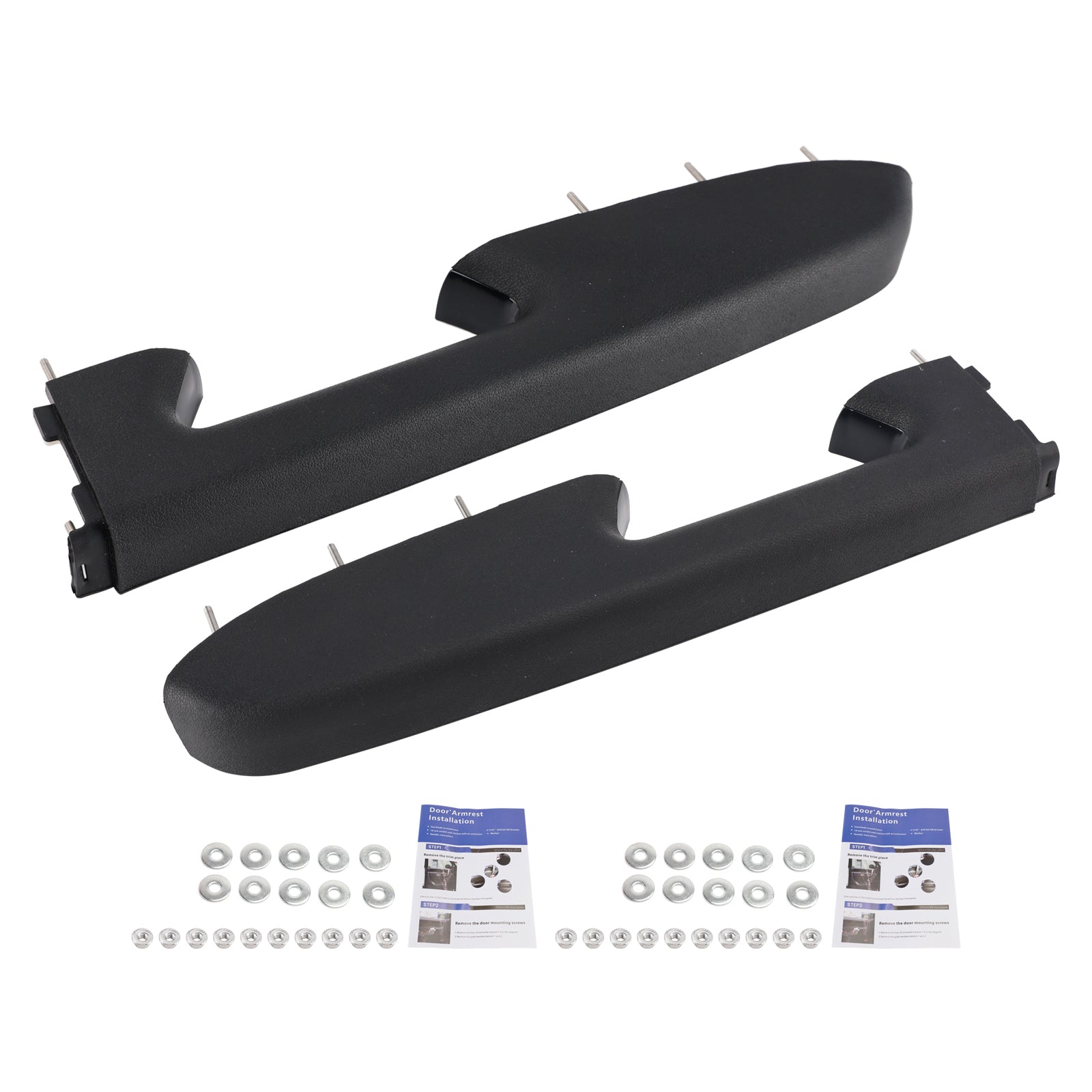 Front Armrest Repair Kit For Chevy Silverado 1500 2500HD 3500HD 2010-2014 Black