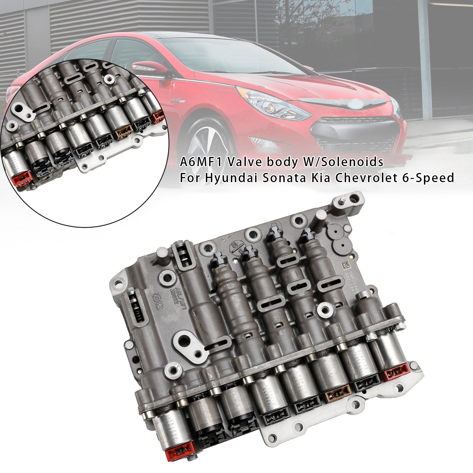 A6MF1 A6LF1/2/3 Valve body W/Solenoids For Hyundai Sonata Kia Chevrolet 6-Speed