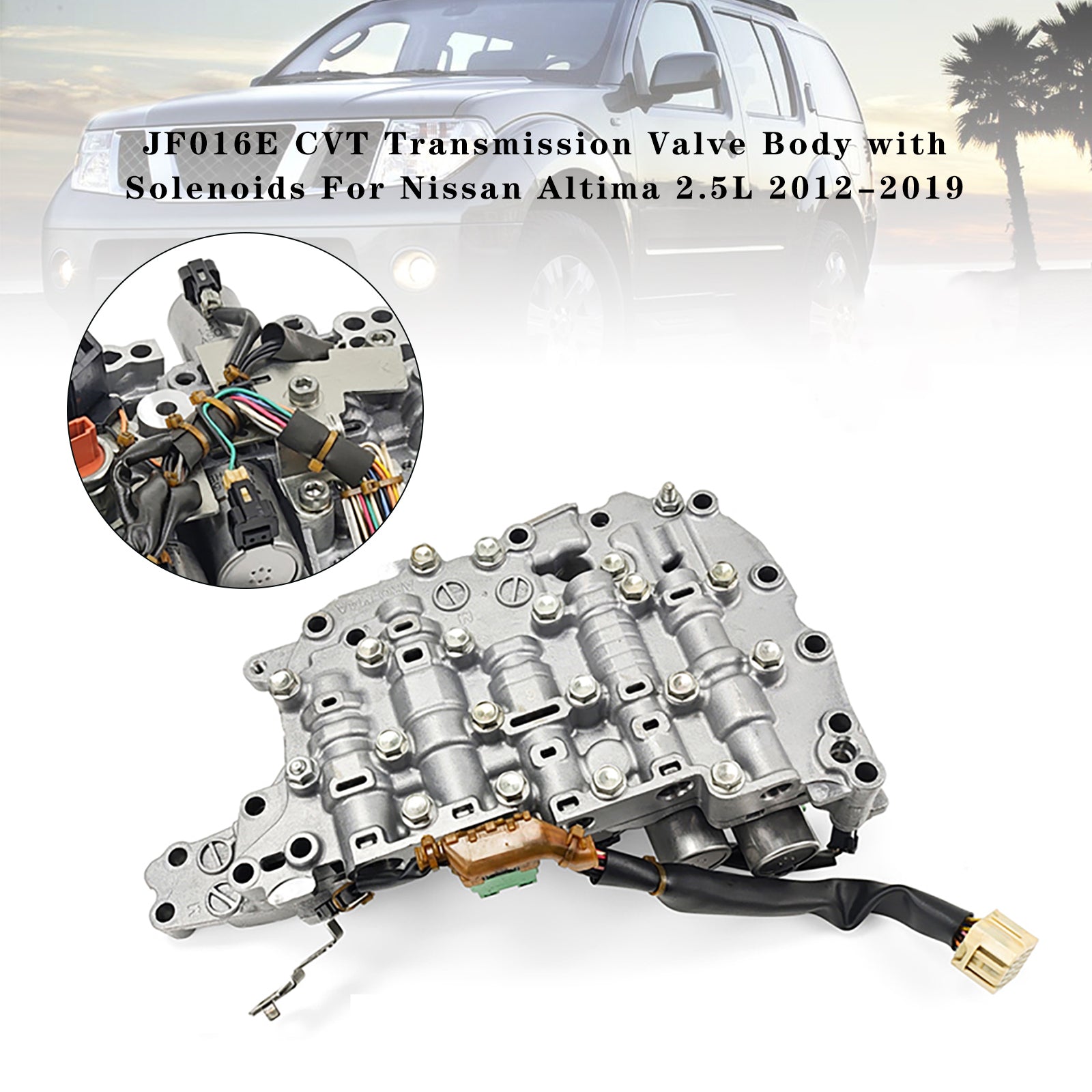JF016E CVT Transmission Valve Body with Solenoids For Nissan Altima 2.5L 12-2019