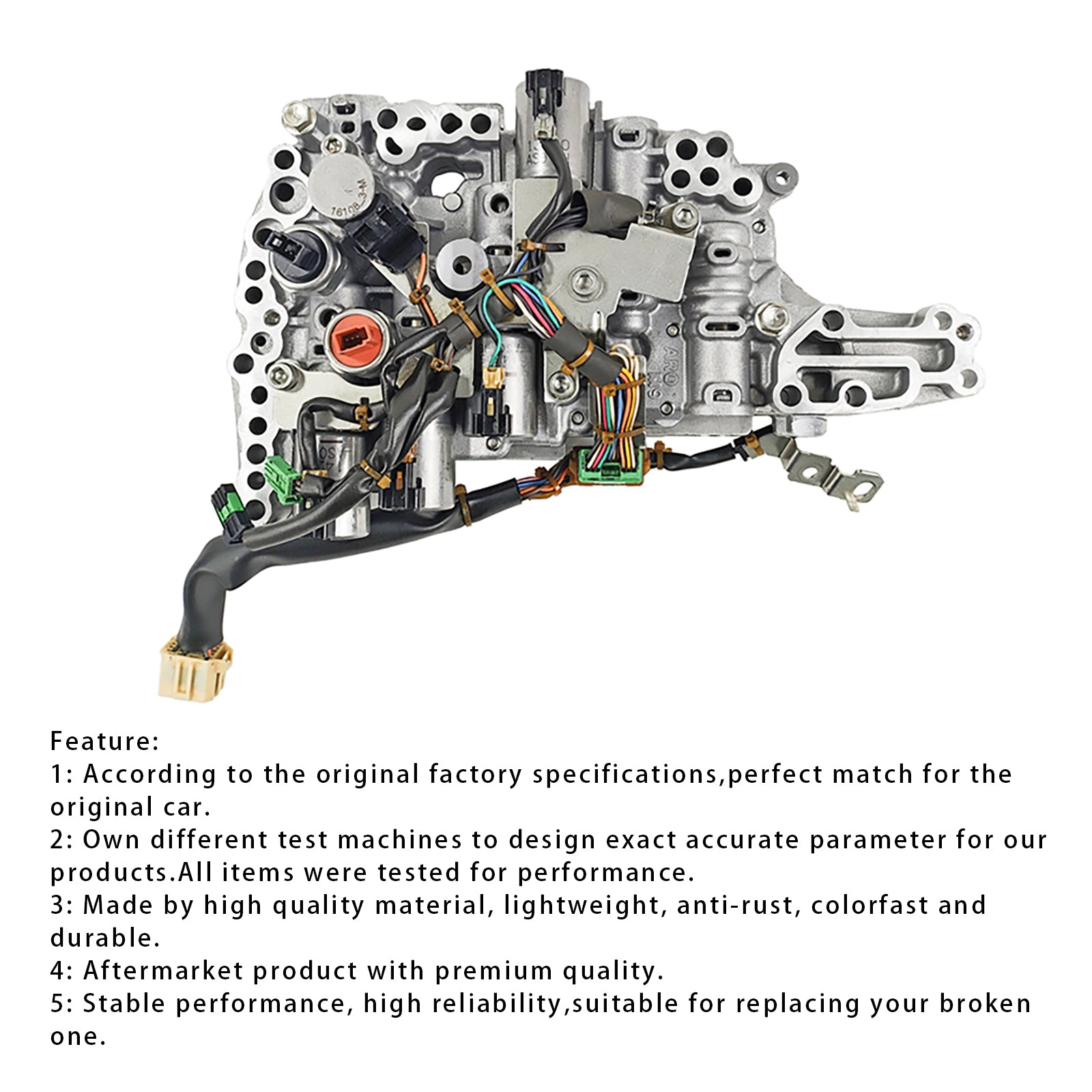 JF016E CVT Transmission Valve Body with Solenoids For Nissan Altima 2.5L 12-2019