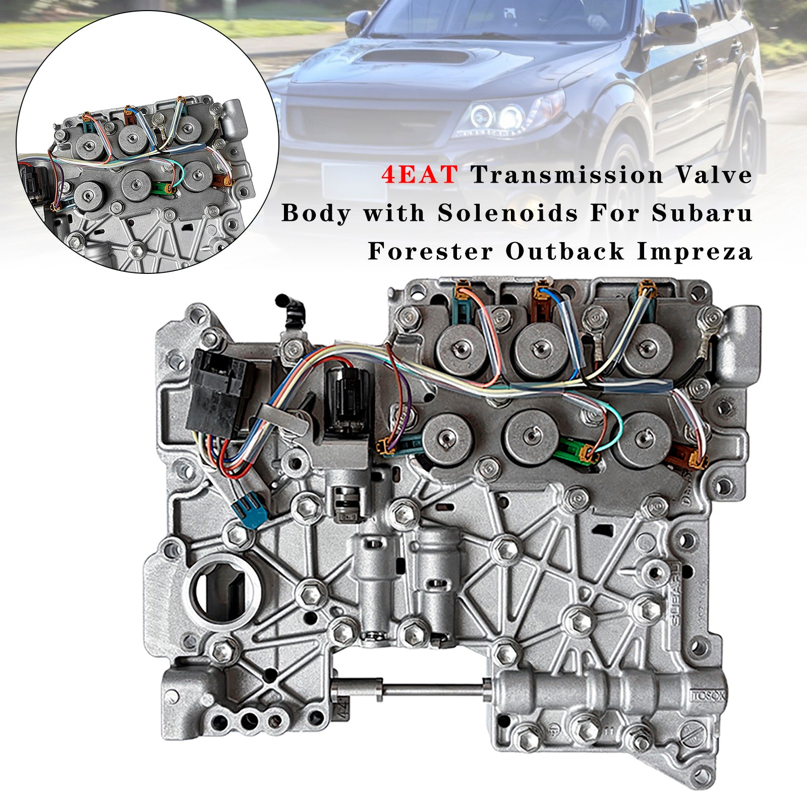 4EAT Transmission Valve Body with Small Solenoids For Subaru Forester Outback Impreza