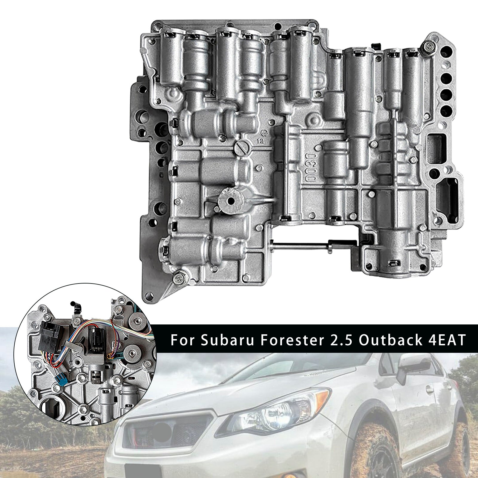4EAT Transmission Valve Body with Small Solenoids For Subaru Forester Outback Impreza