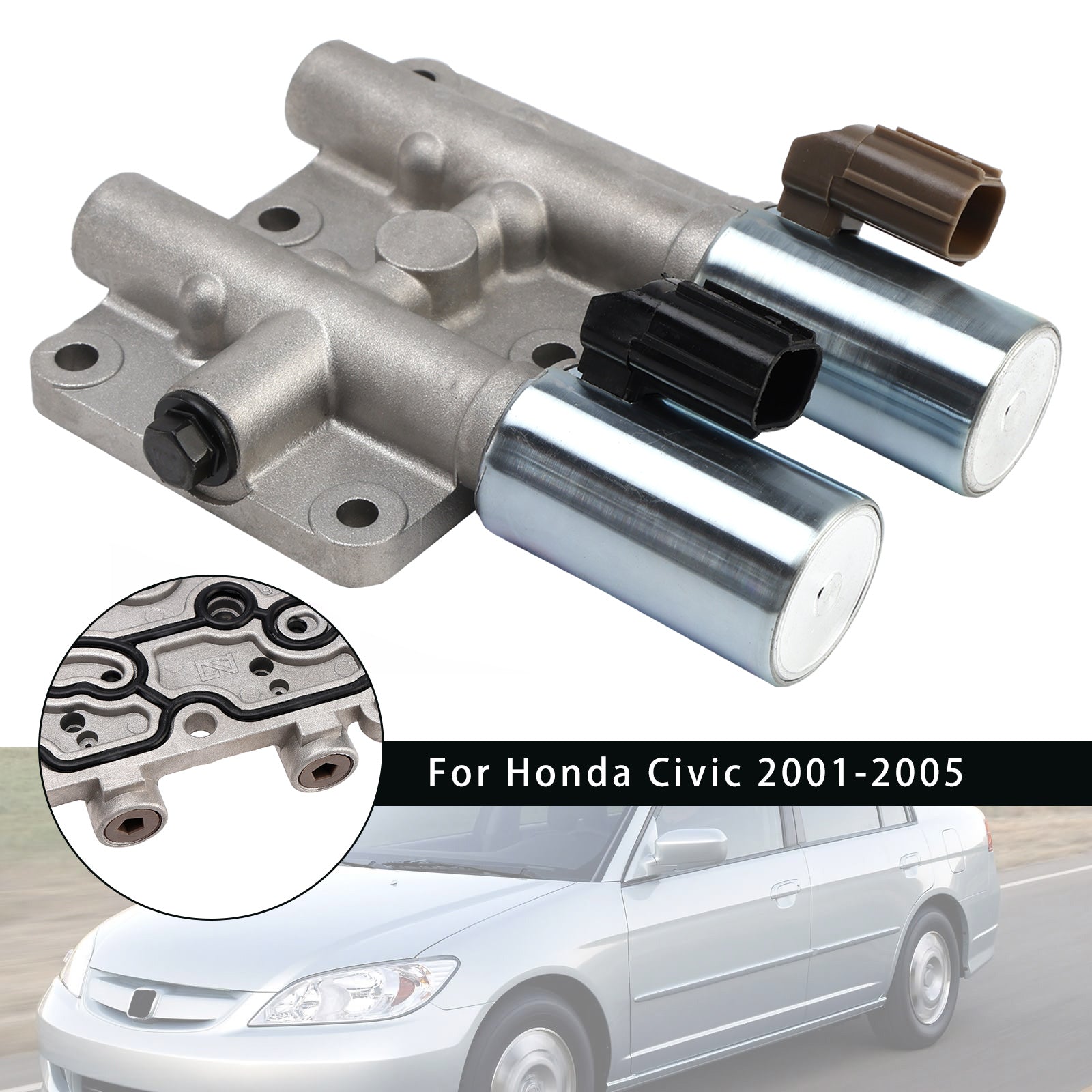Transmission Dual Linear Solenoid Valve 28250-PLX-305 For Honda Civic 2001-2005
