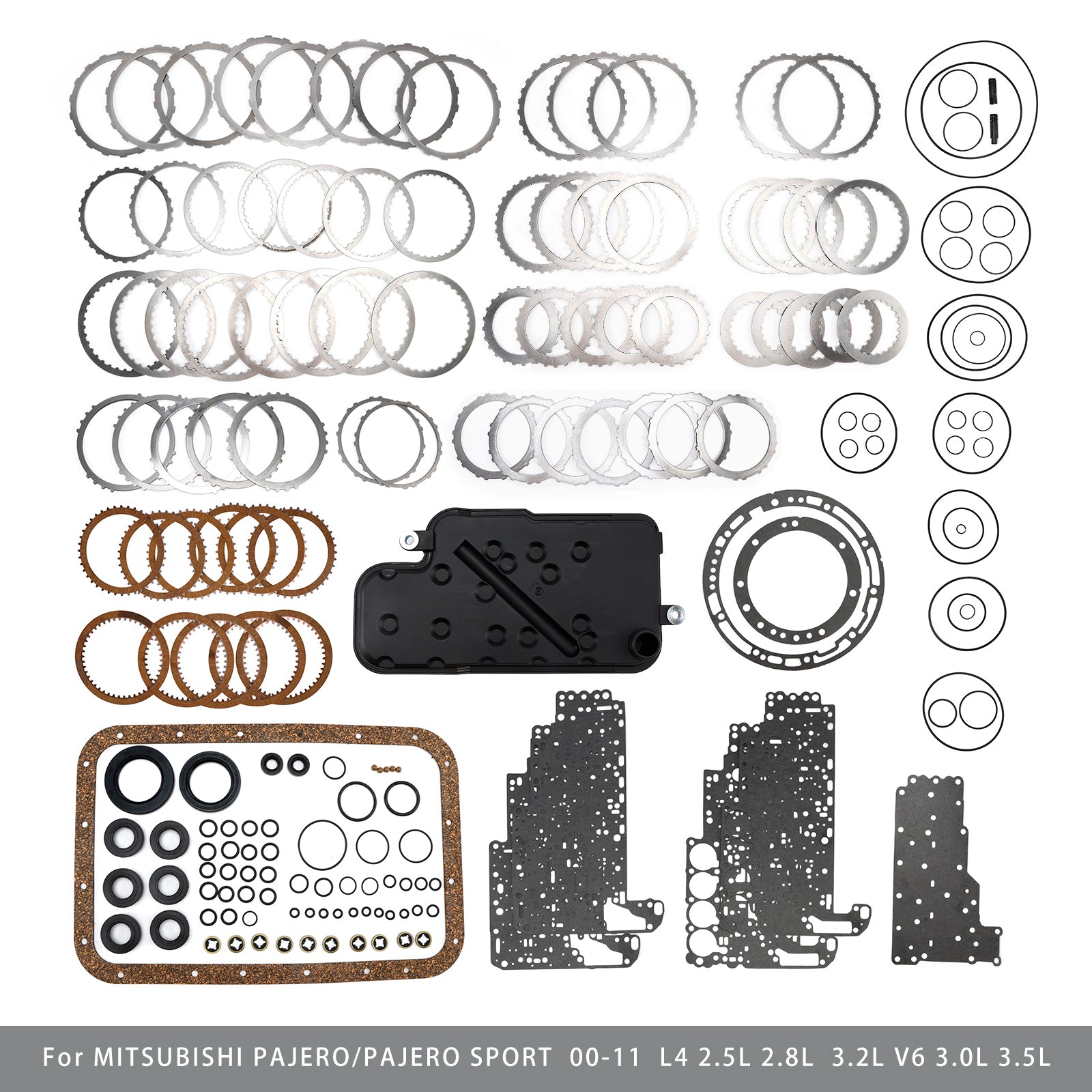 2001-2005 MITSUBISHI G WAGON L4 2.8L New Transmission Master Rebuild Kit V4A51 R4A51