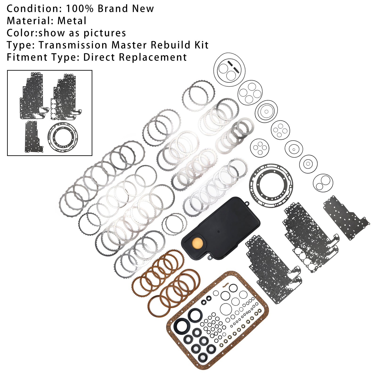 2000-2011 MITSUBISHI L200 L4 3.2L V6 3.5L New Transmission Master Rebuild Kit V4A51 R4A51
