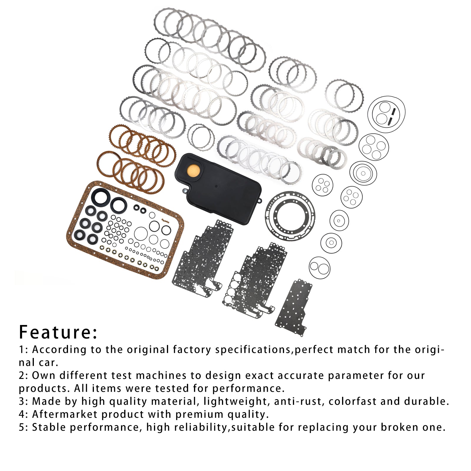 1999-2004 MITSUBISHI MONTERO SPORT V6 3.0/3.5L New Transmission Master Rebuild Kit V4A51 R4A51