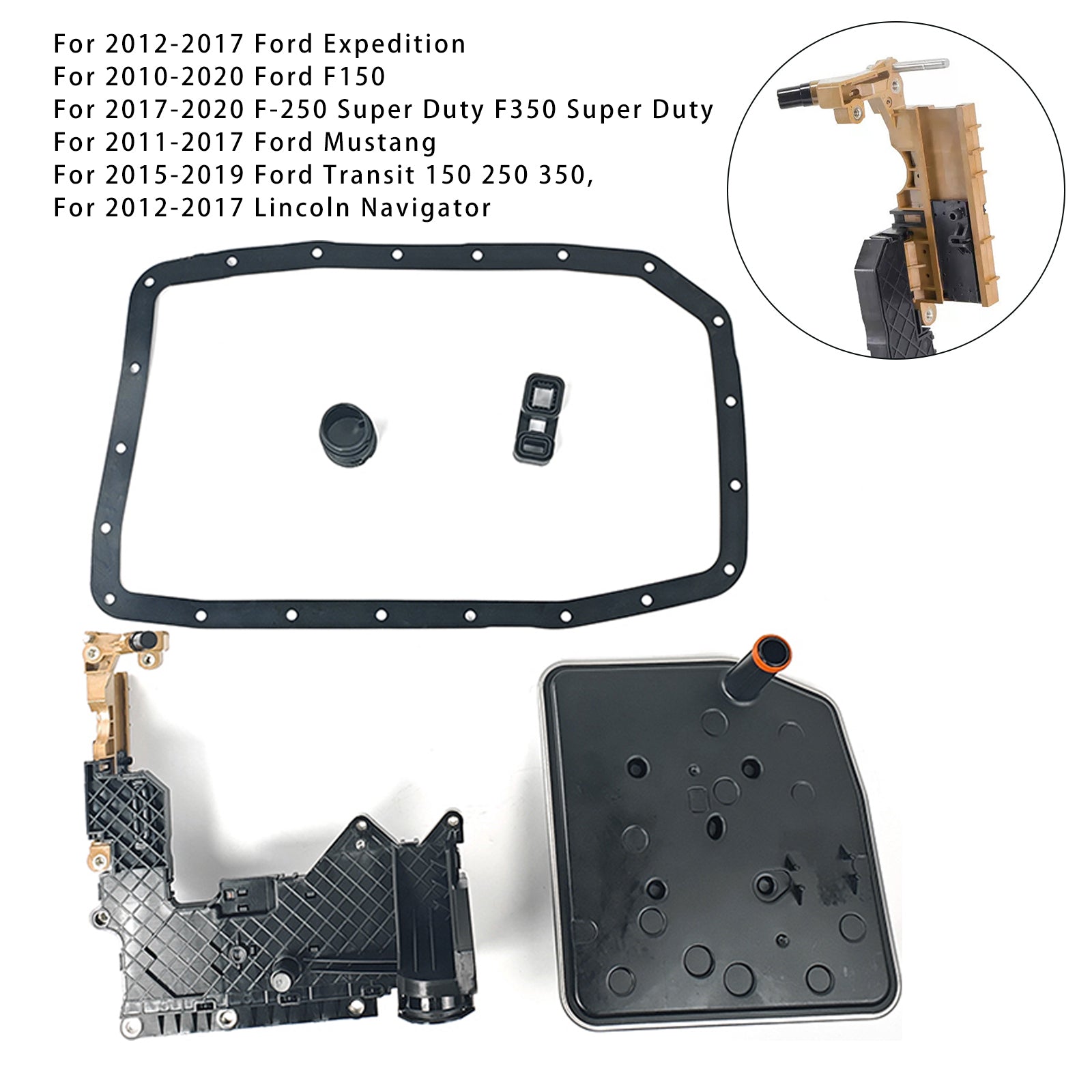 2011-2017 Ford Mustang TCM Transmission Lead Frame Valve Body Module Connector Seal Filter