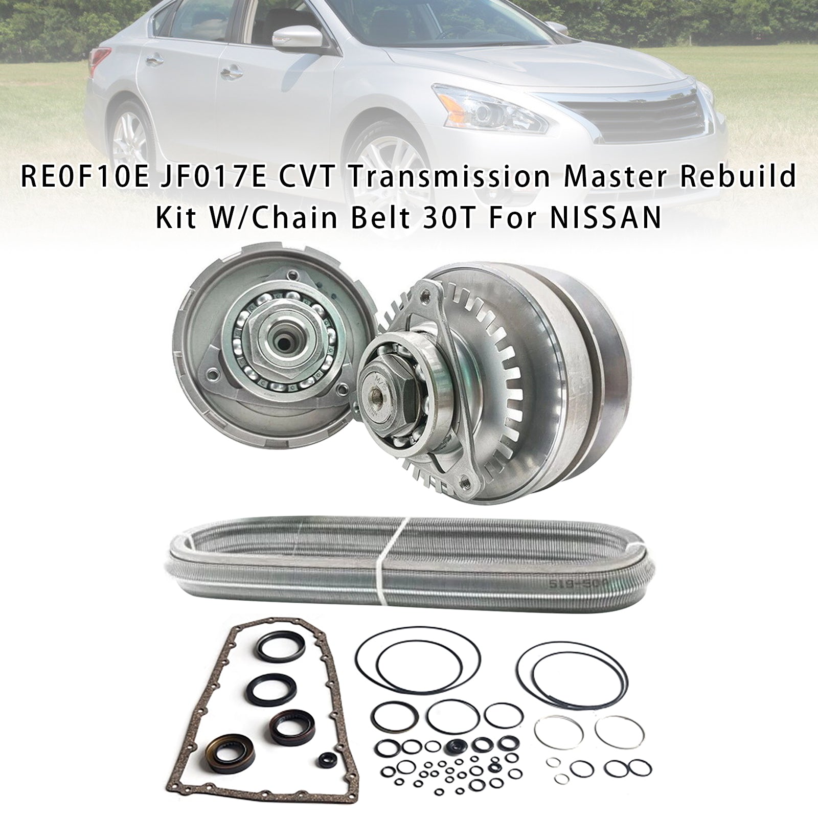 2013-2014 NISSAN TEANA 2.5L 3.5L RE0F10E JF017E CVT Transmission Master Rebuild Kit W/Chain Belt 30T