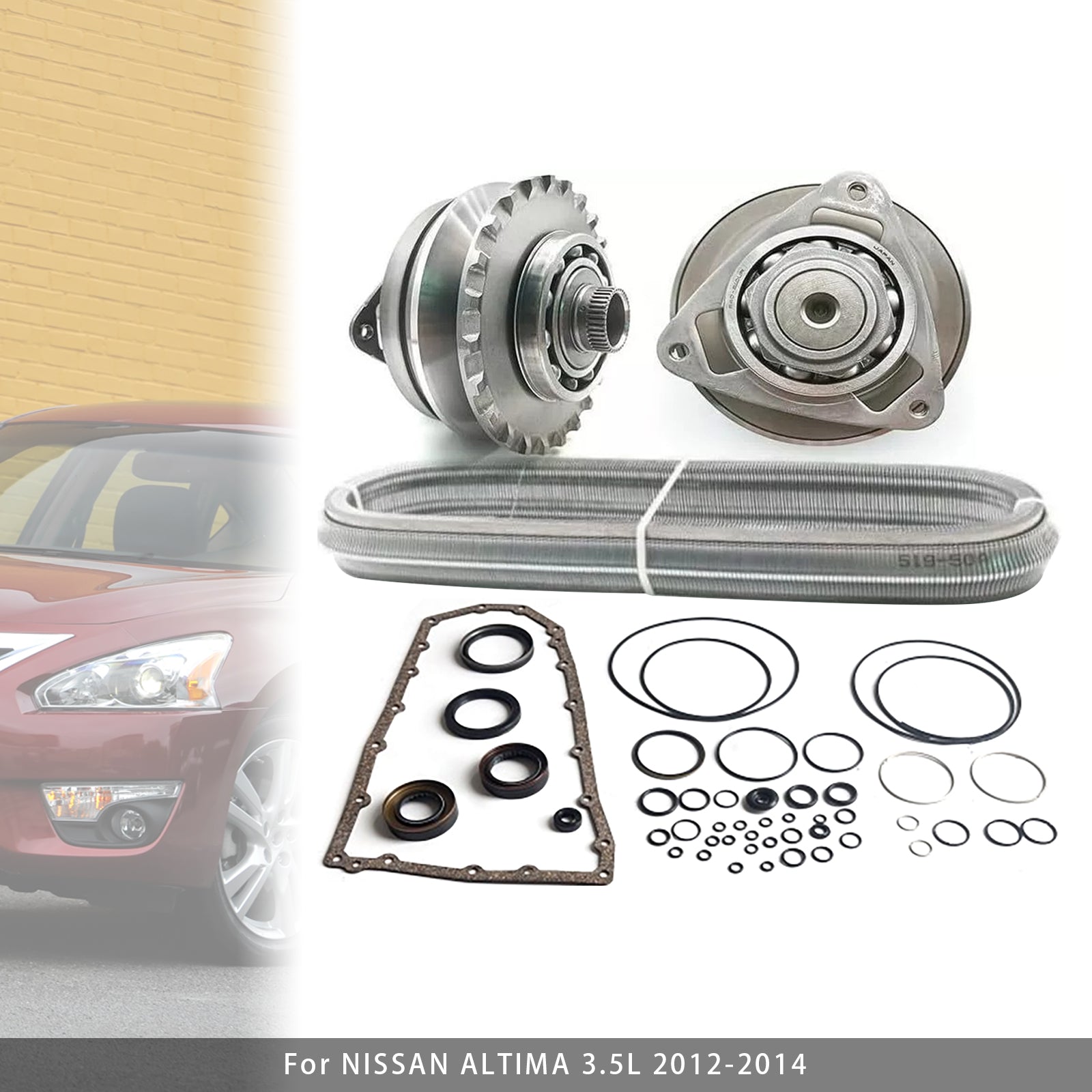 2013-2014 NISSAN TEANA 2.5L 3.5L RE0F10E JF017E CVT Transmission Master Rebuild Kit W/Chain Belt 30T